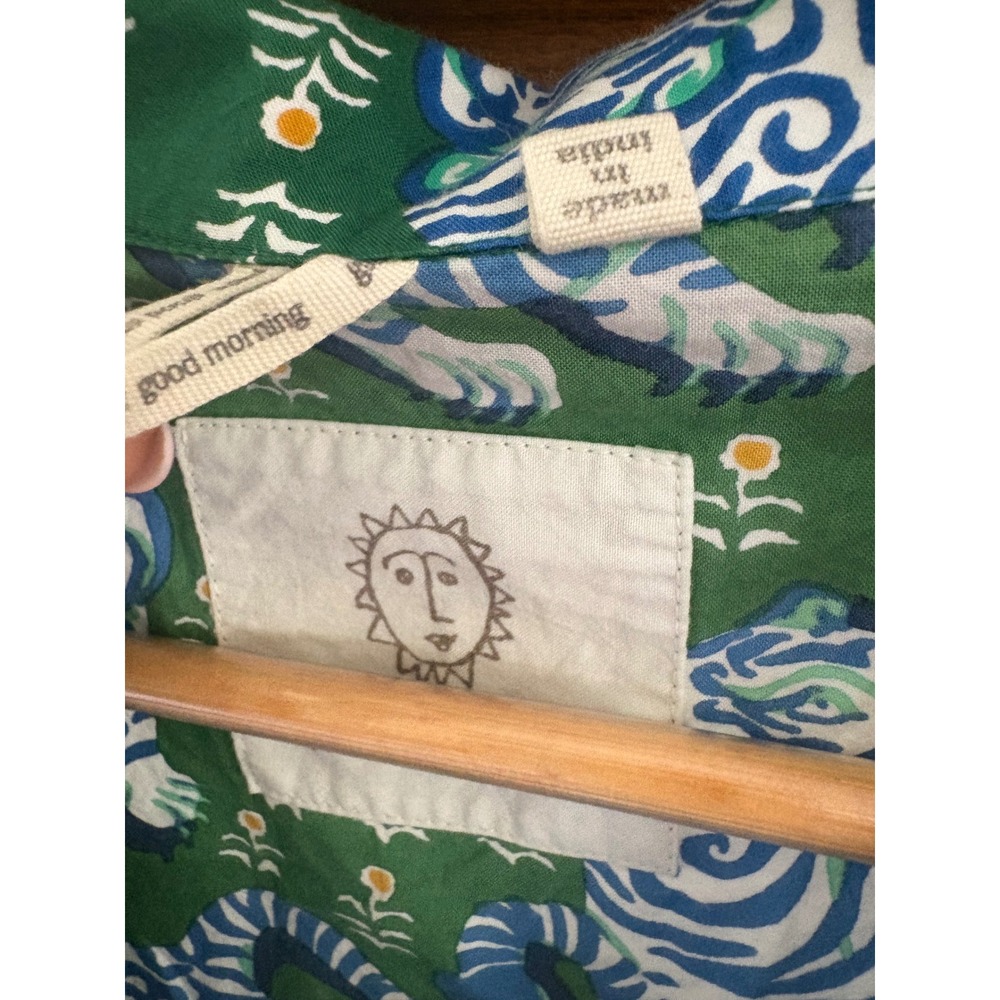 Printfresh Tiger Queen Jade Organic Cotton Sleep Shirt Medium - Picture 6 of 10